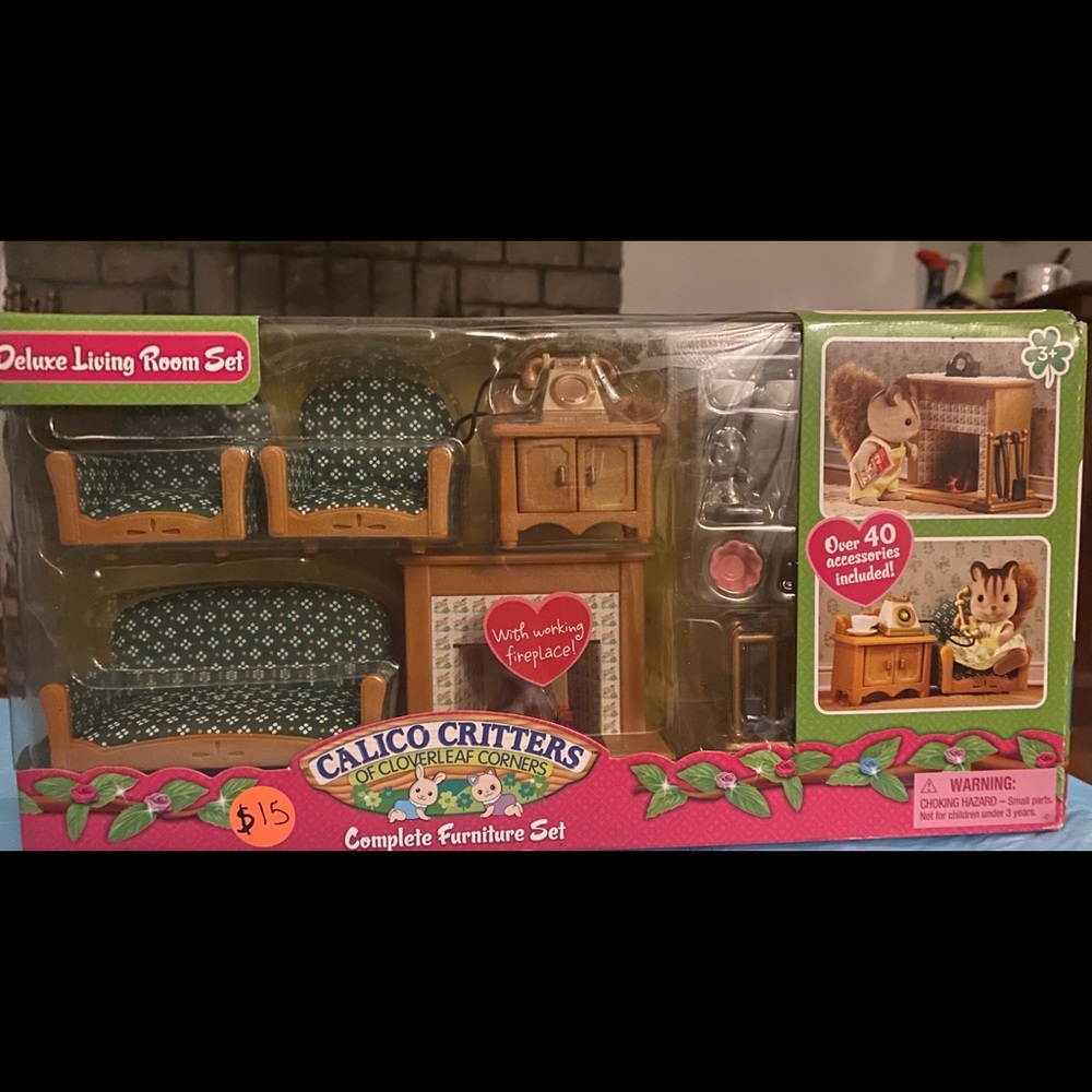 Calico Critters Deluxe Living Room Set
